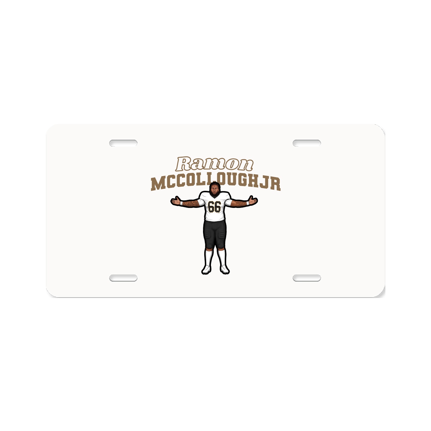 License Plate — Name Arch in Classic