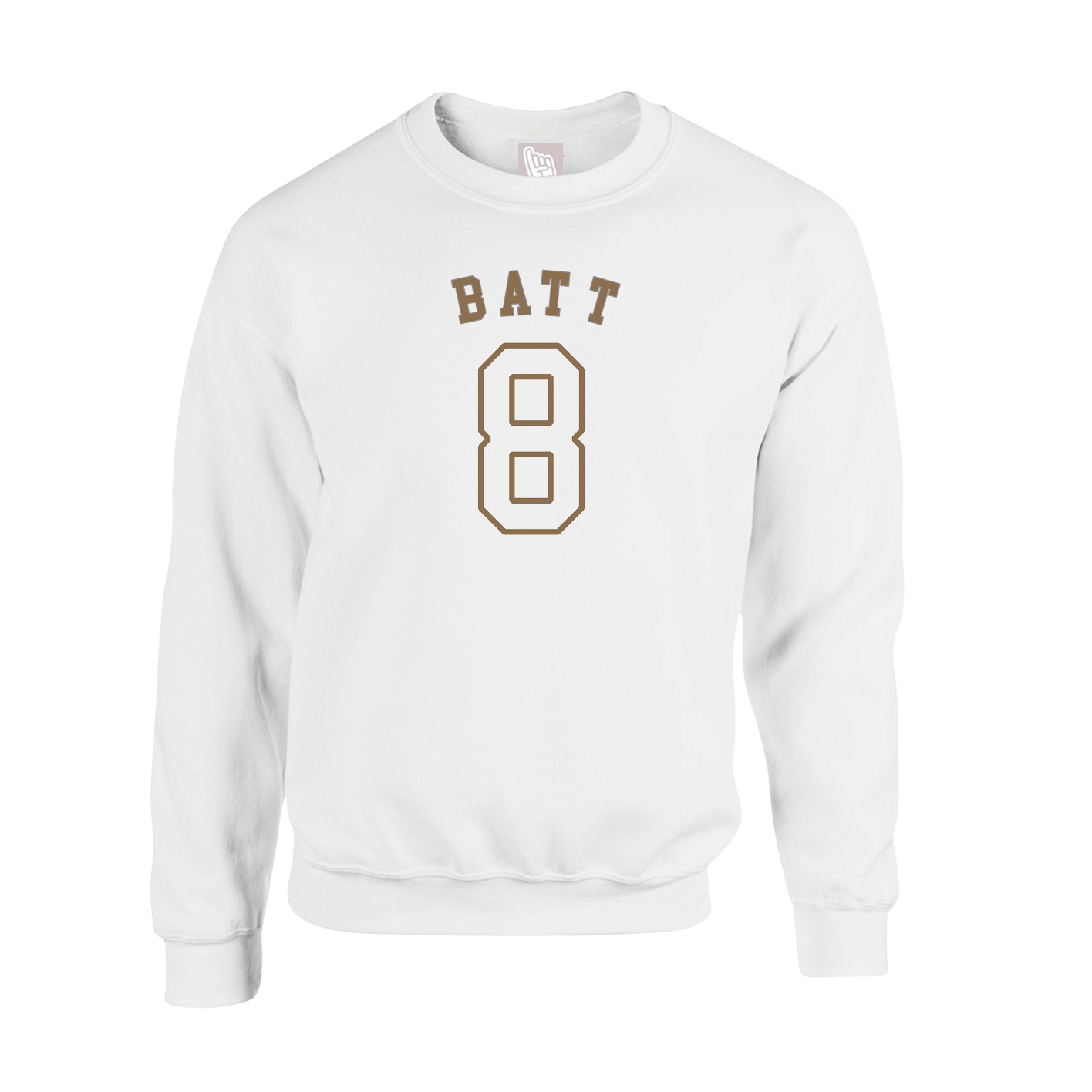 Fleece Crew — Shirsey Arch in White