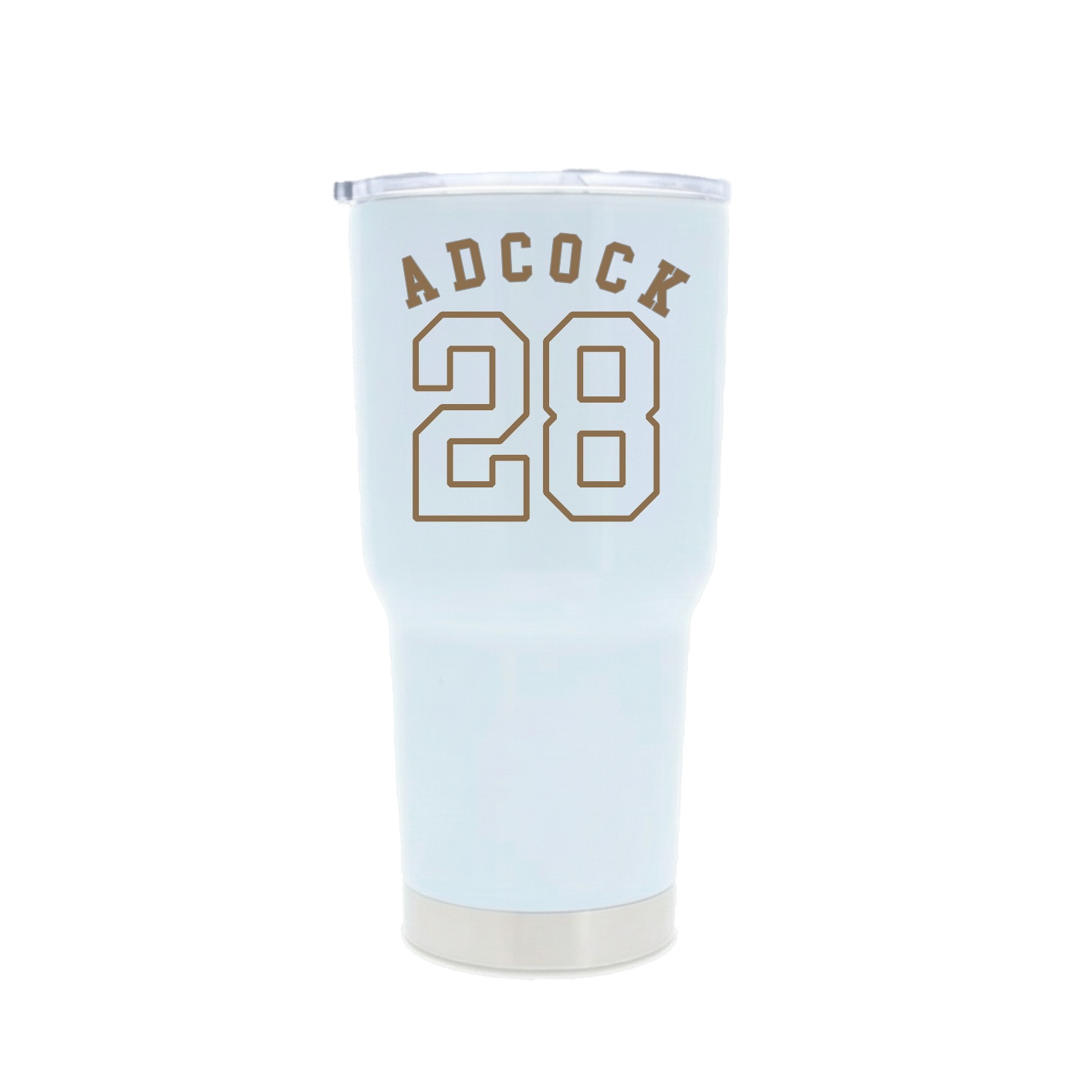 30oz Stainless Steel Tumbler — Shirsey Arch in White
