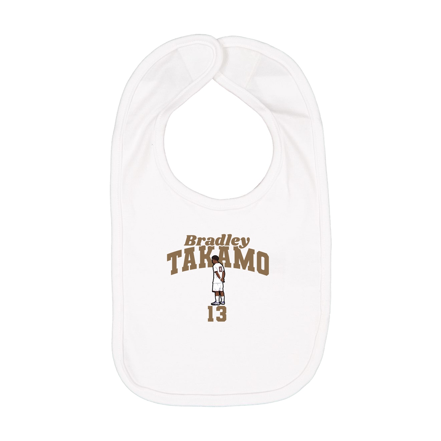 Infant Bib — Signature Arch in White
