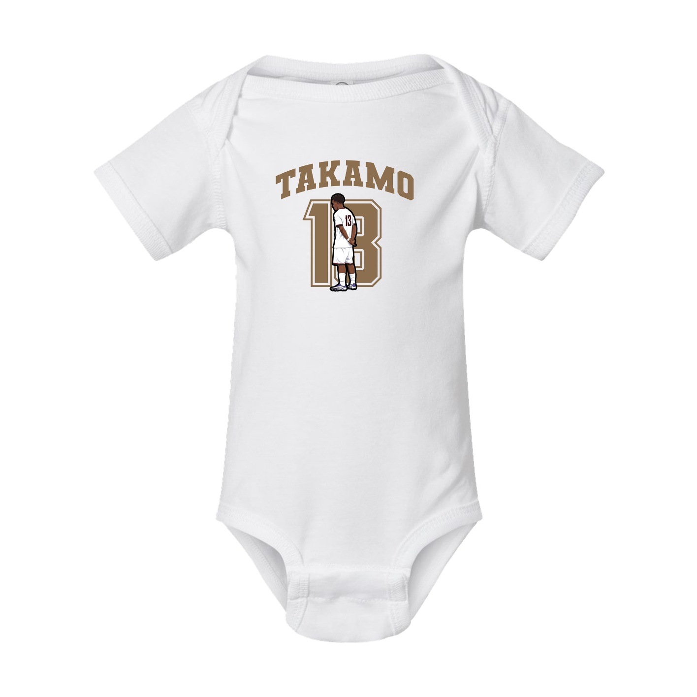 Baby Onesie — Number in White
