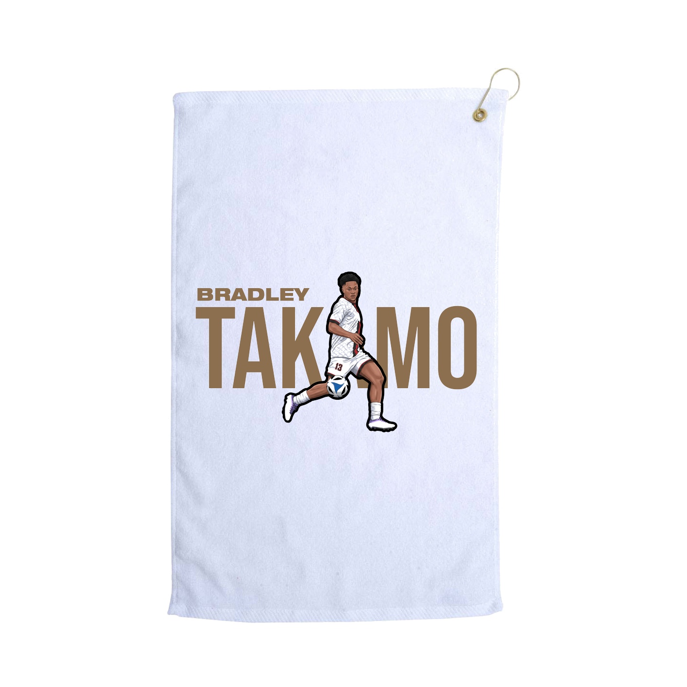 Golf Towel — Player Name in White