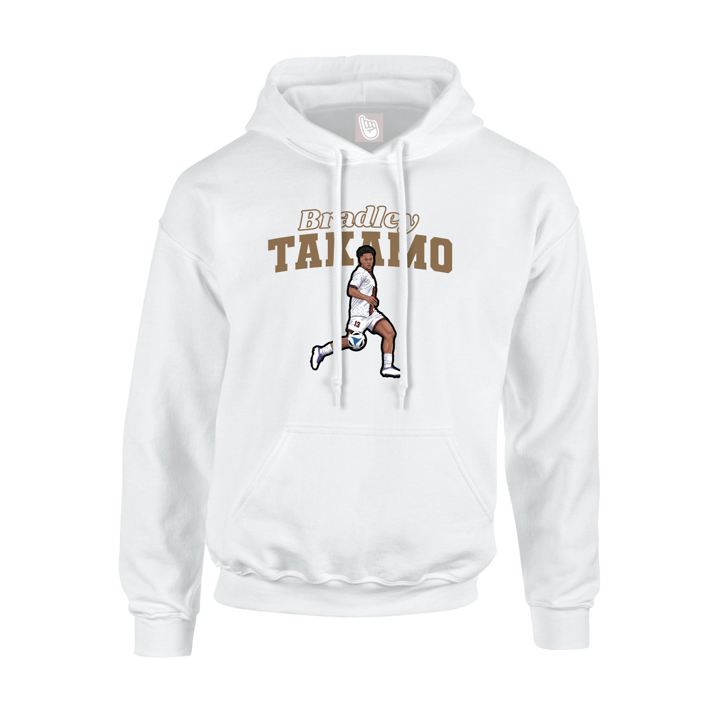 Hoodie — Name Arch in White