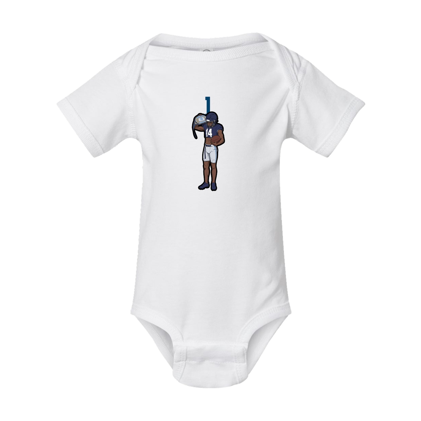 Baby Onesie — Number Top in White