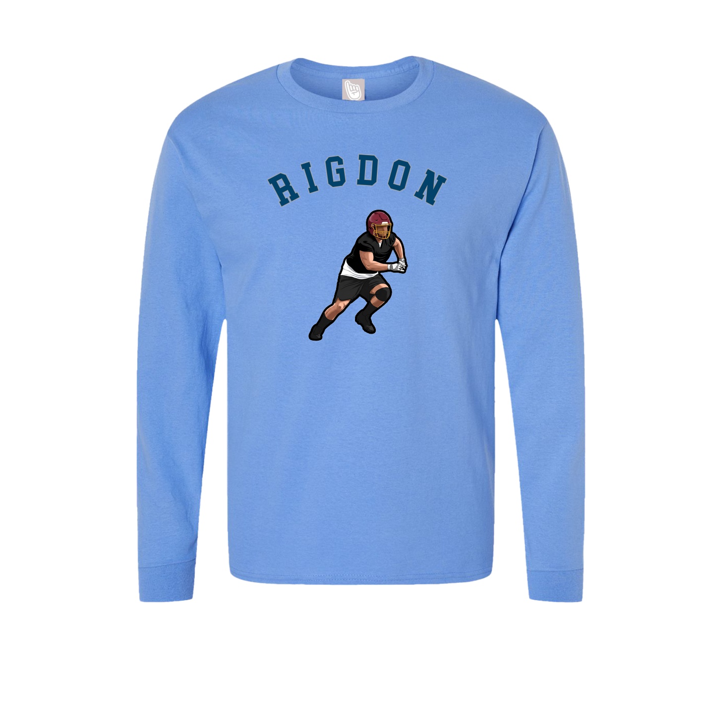Long Sleeve Tee — Shirsey Arch in Powder Blue