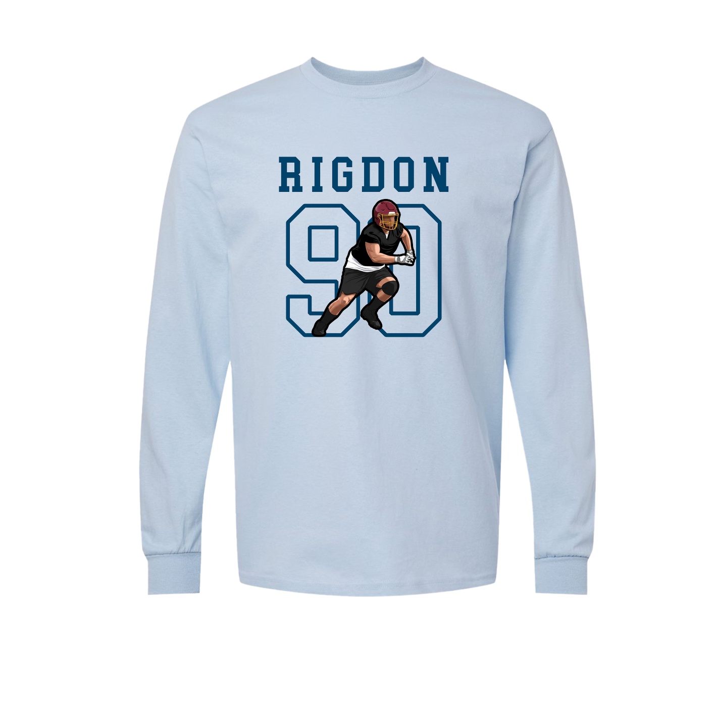Long Sleeve Tee — Shirsey in Light Blue