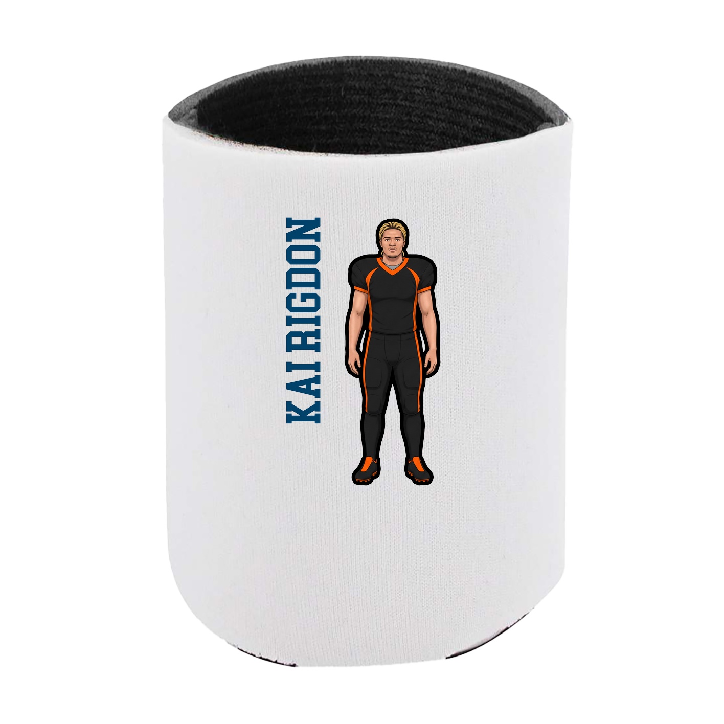 Can Holder — Name Vertical in White