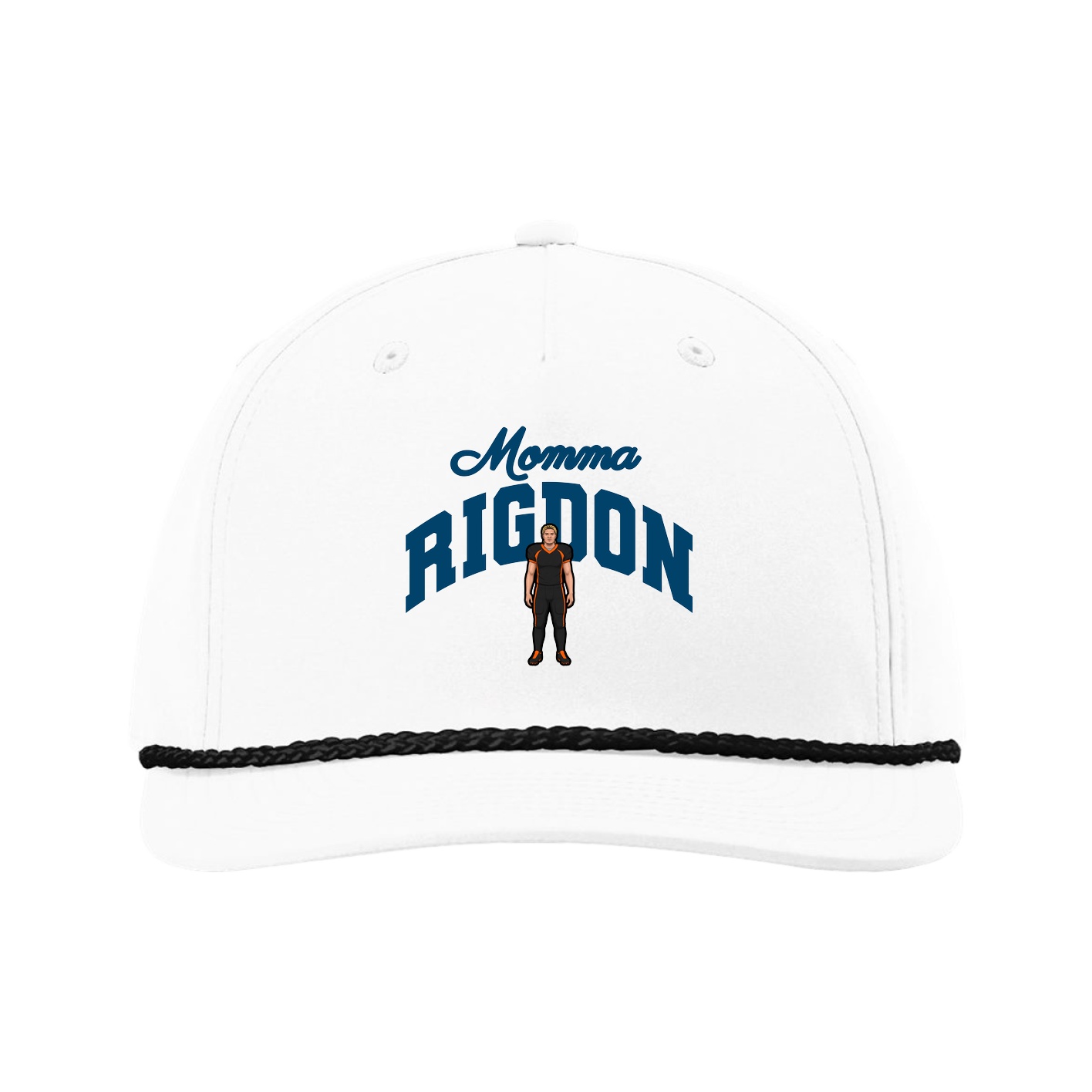 Five-Panel Classic Rope Cap — Mothers Day Arch in White