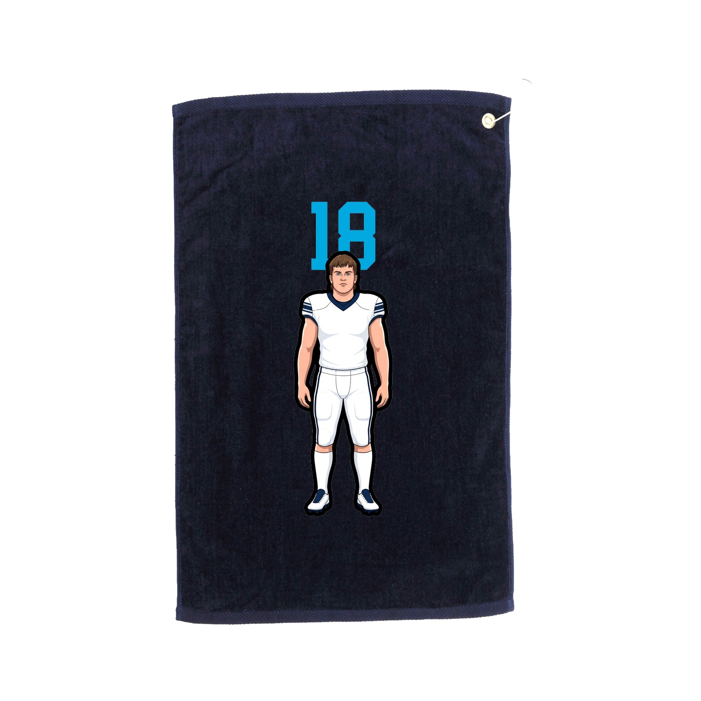 Golf Towel — Number Top in Navy