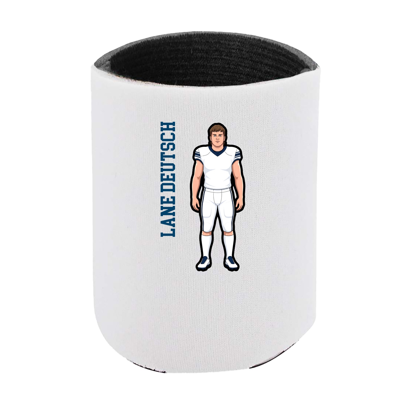 Can Holder — Name Vertical in White