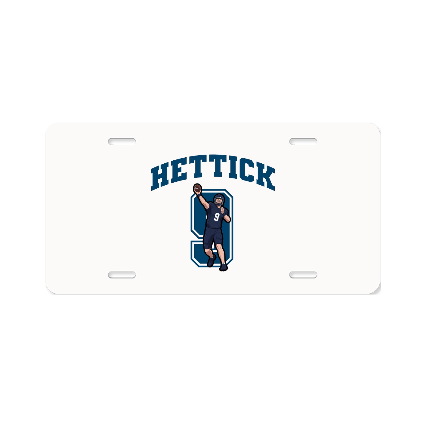 License Plate — Number in Classic