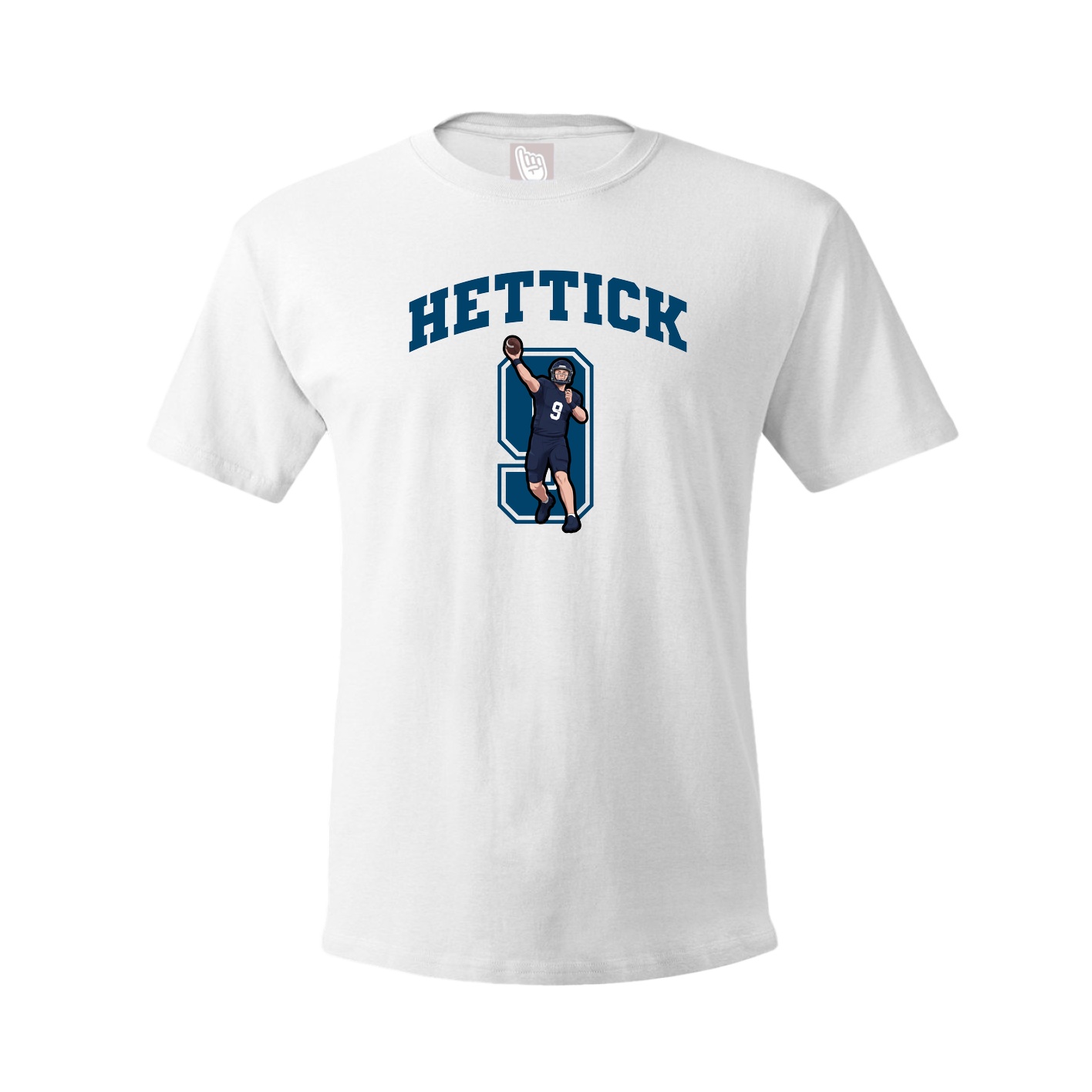 Youth Tee — Number in White