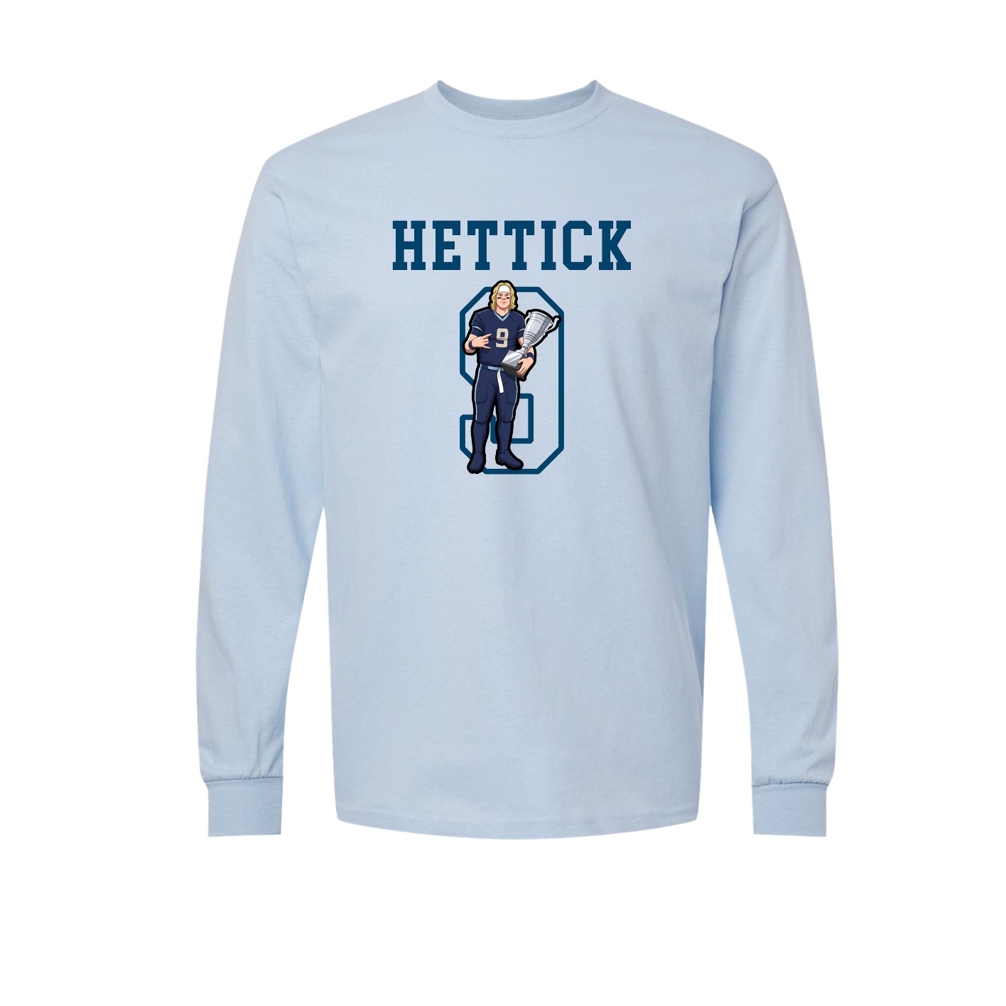 Long Sleeve Tee — Shirsey in Light Blue
