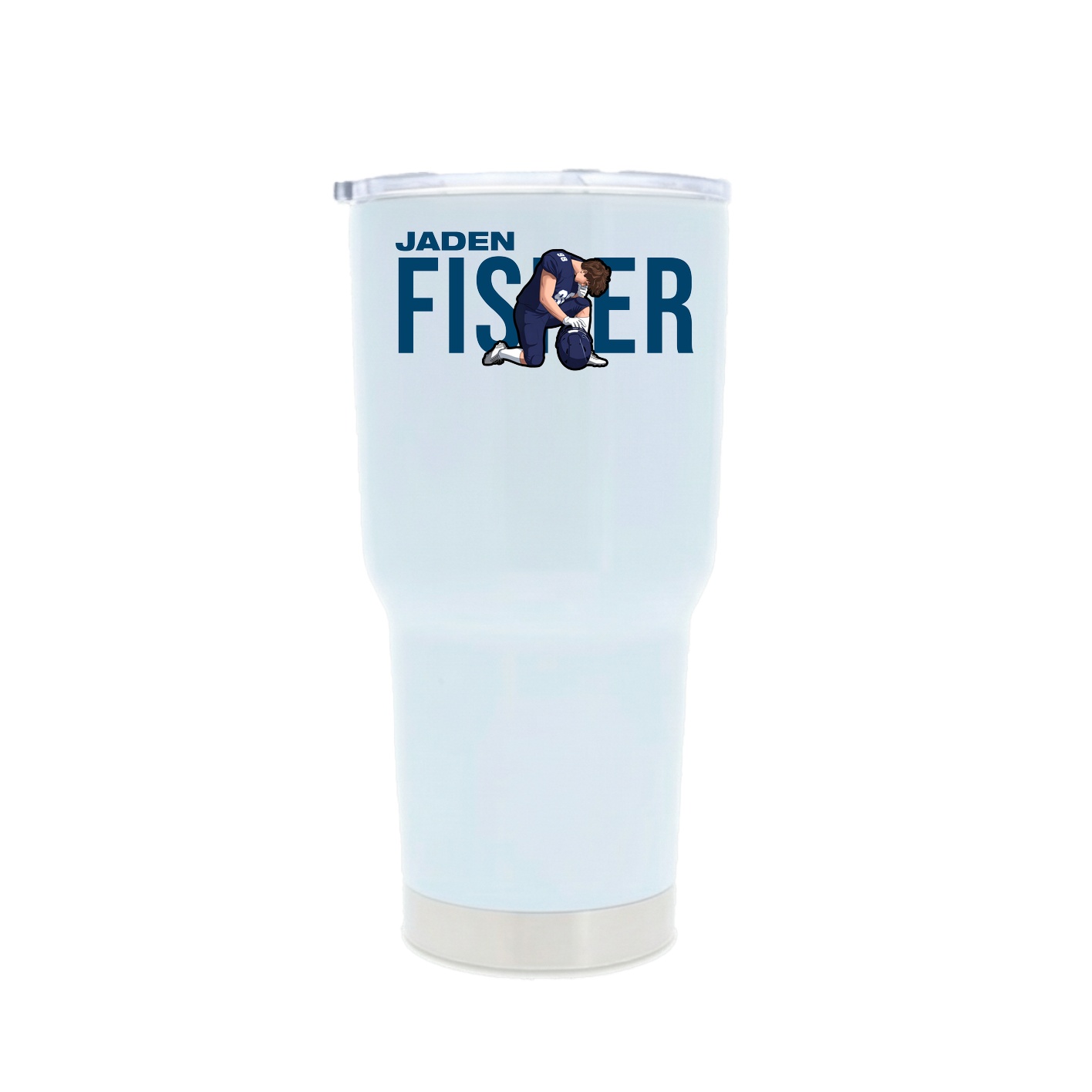 30oz Stainless Steel Tumbler — Player Name in White