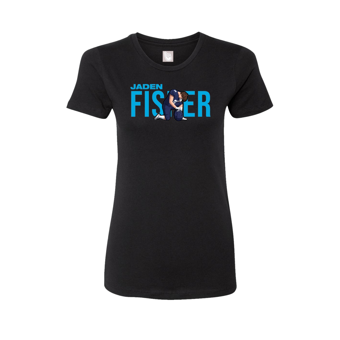 Fitted Women's Tee — Player Name in Black