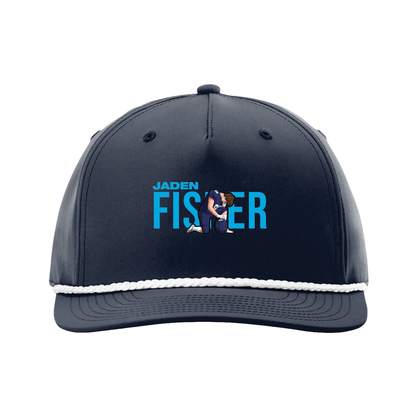 Five-Panel Classic Rope Cap — Player Name in Navy