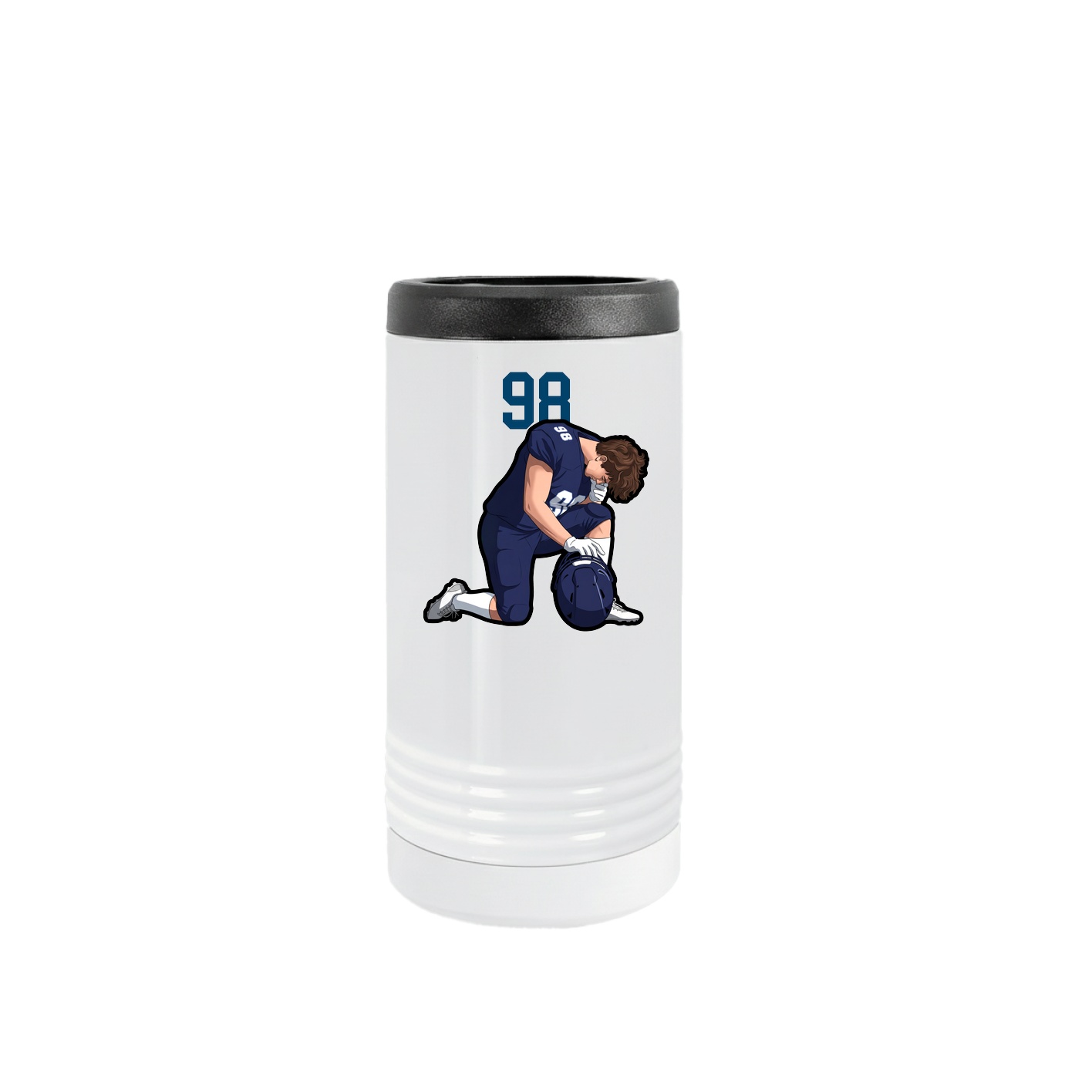 Slim Beverage Holder — Number Top in White