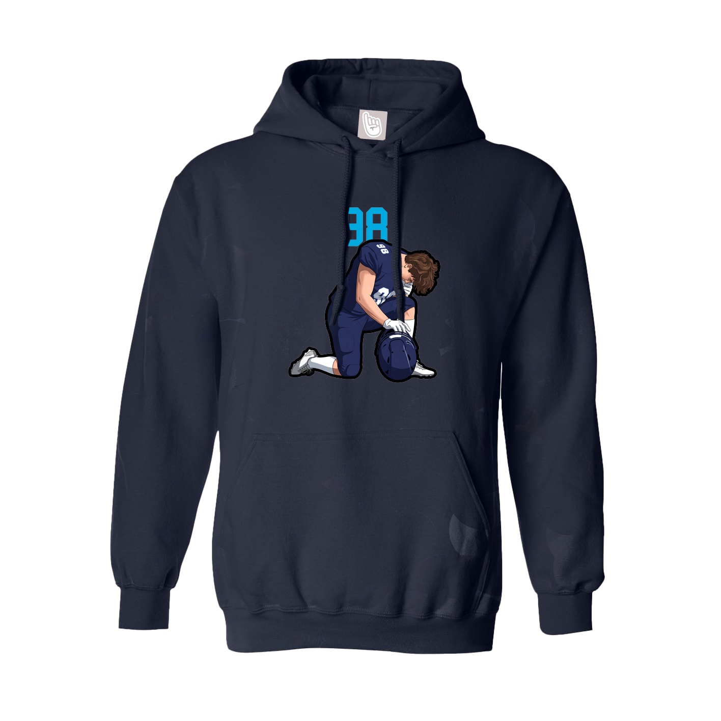 Hoodie — Number Top in Navy