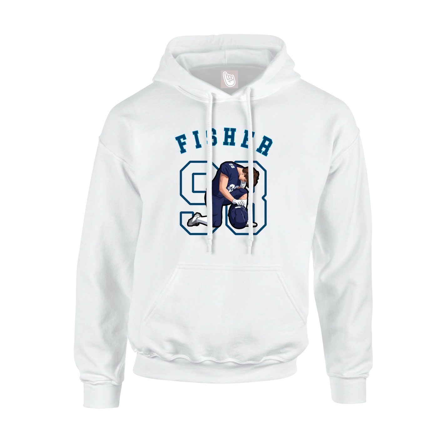Youth Hoodie — Shirsey Arch in White