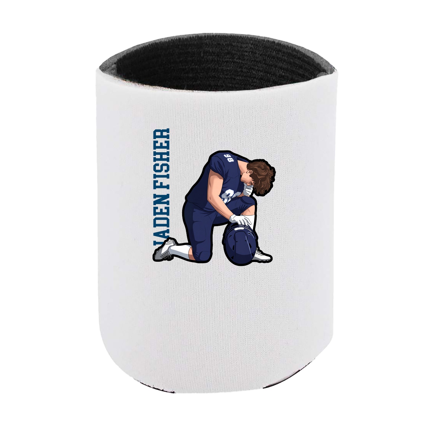 Can Holder — Name Vertical in White