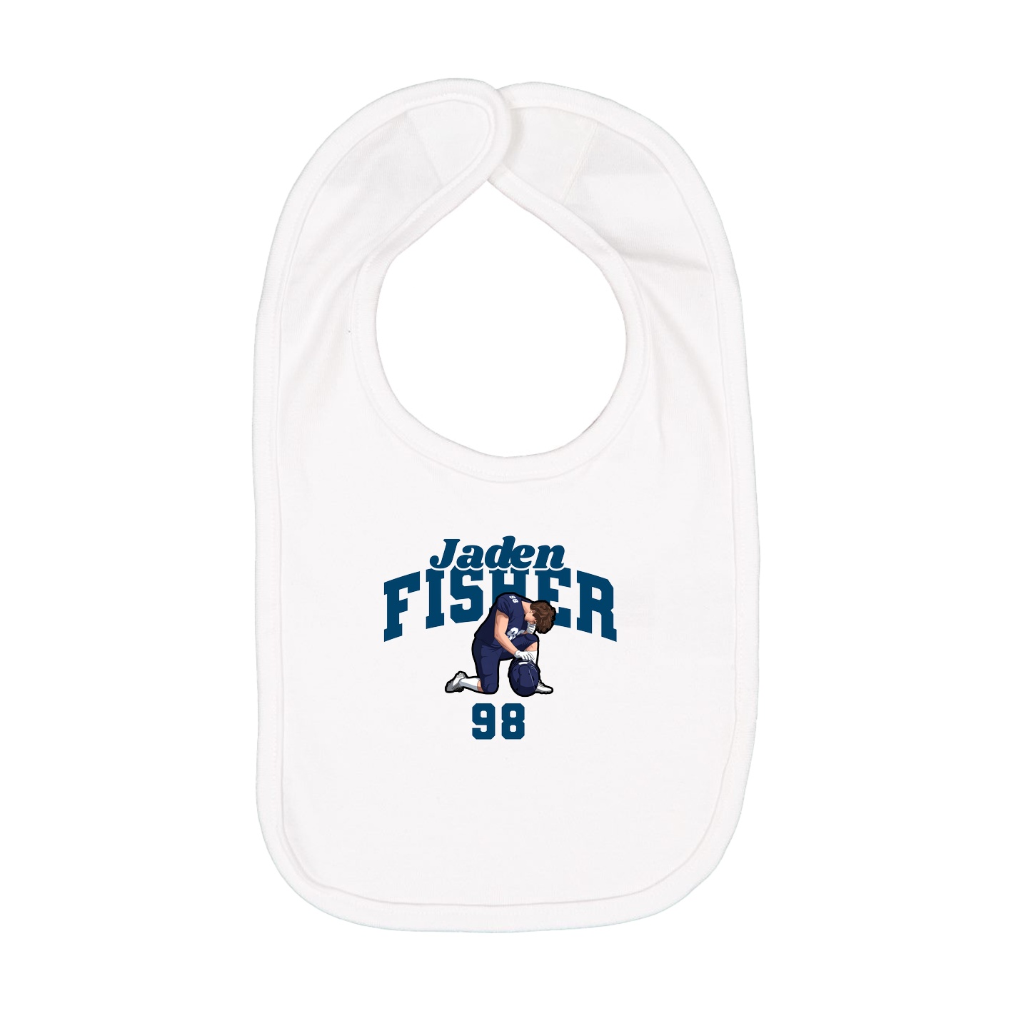 Infant Bib — Signature Arch in White