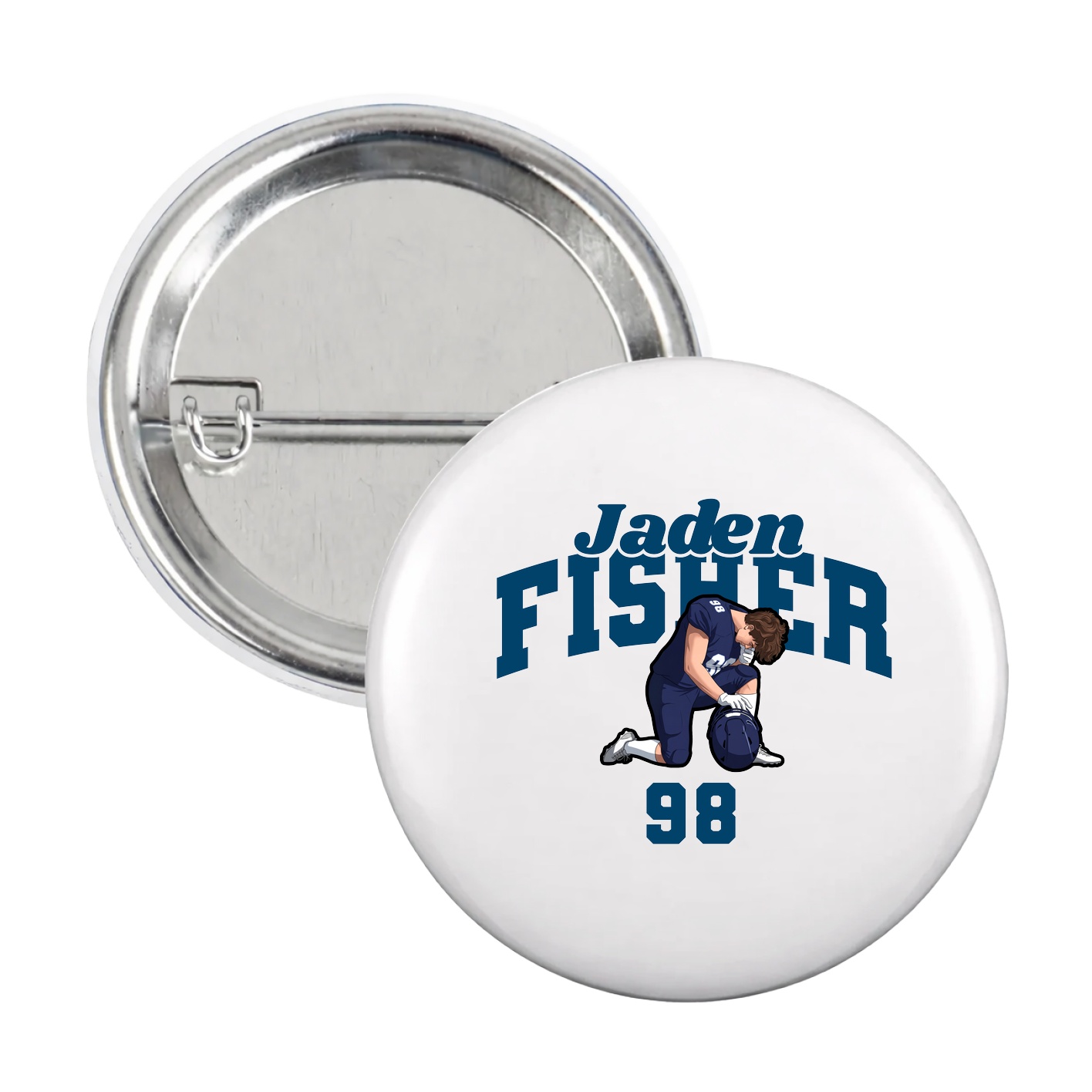 Game Day Button — Signature Arch in White