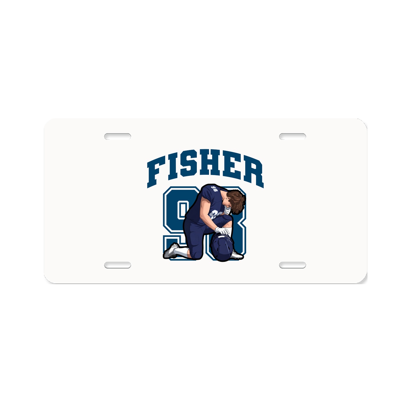 License Plate — Number in Classic
