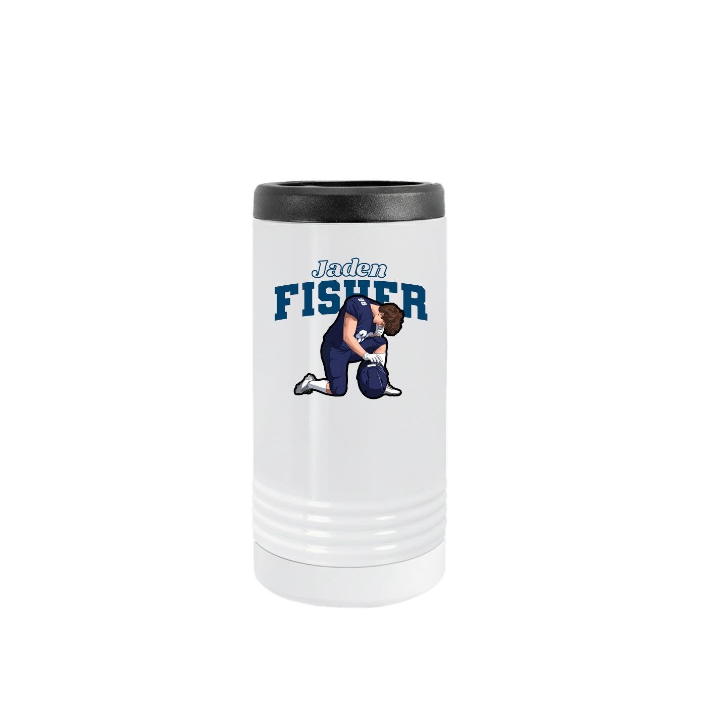Slim Beverage Holder — Name Arch in White