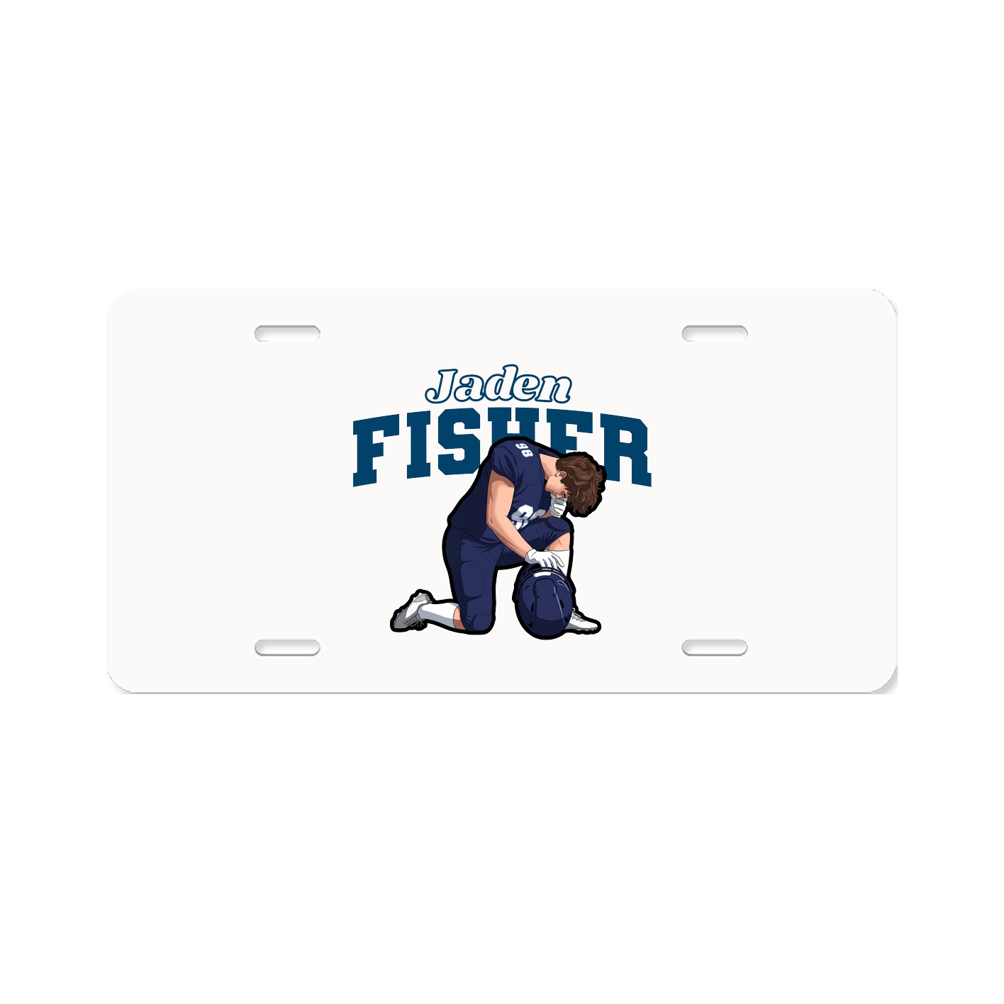 License Plate — Name Arch in Classic