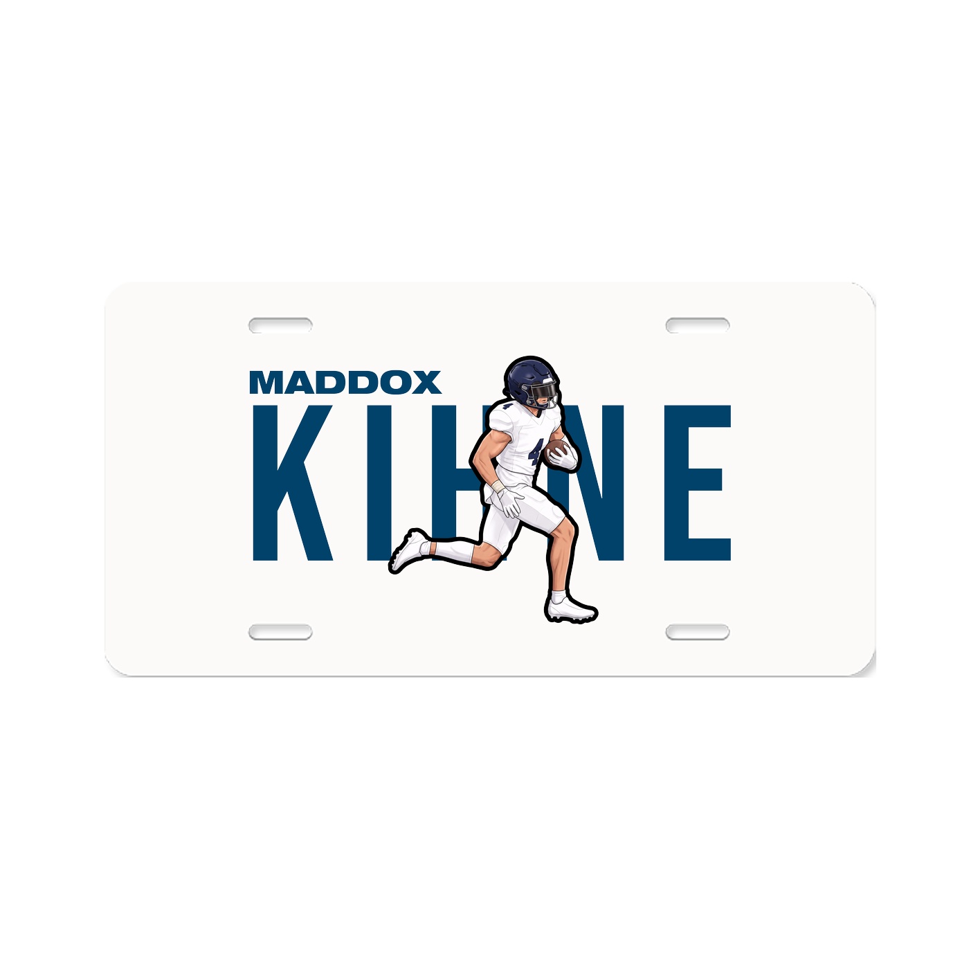 License Plate — Player Name in Classic
