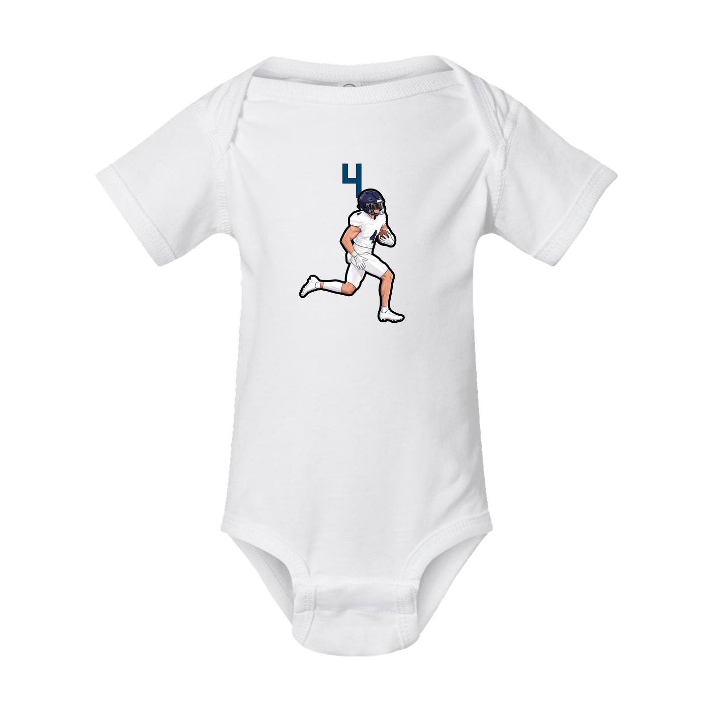 Baby Onesie — Number Top in White