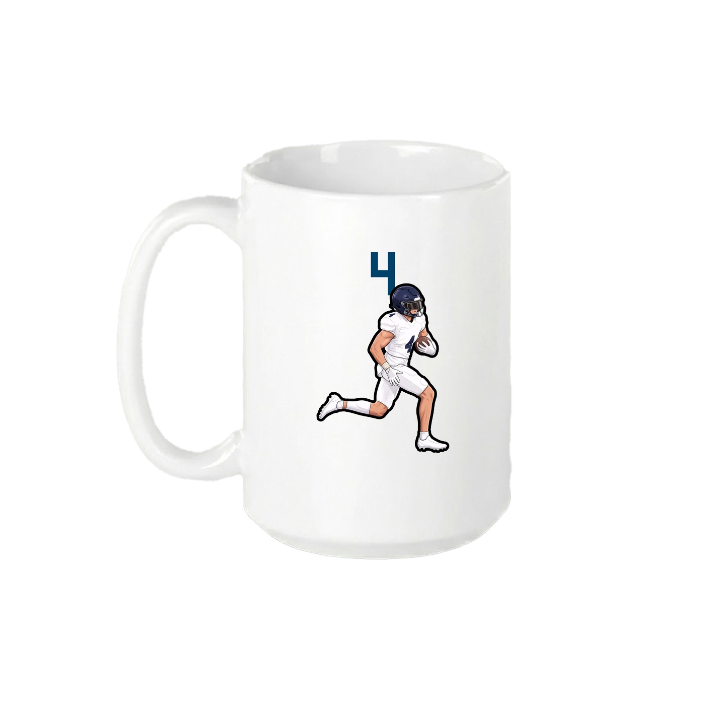 15oz Coffee Mug — Number Top in White
