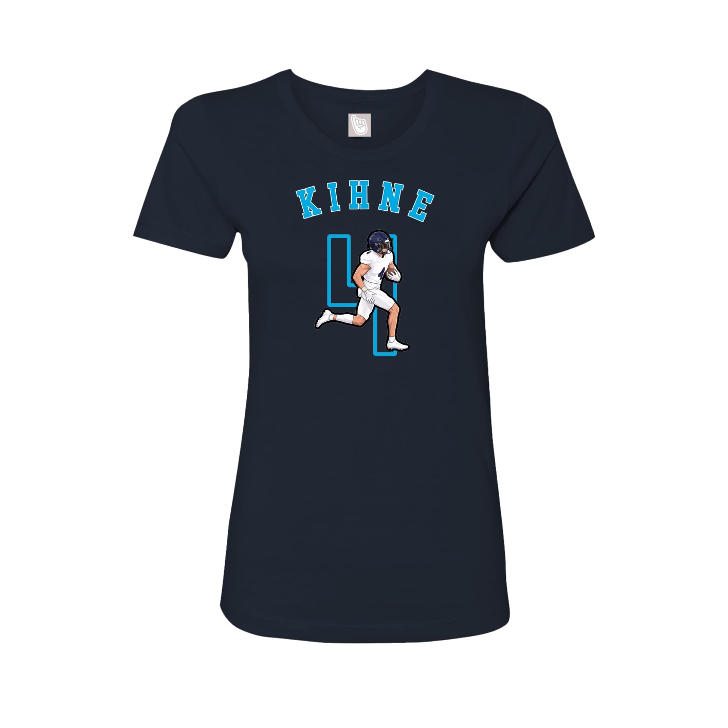 Fitted Women's Tee — Shirsey Arch in Navy