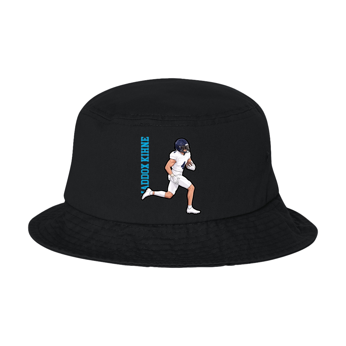 Bucket Cap — Name Vertical in Black