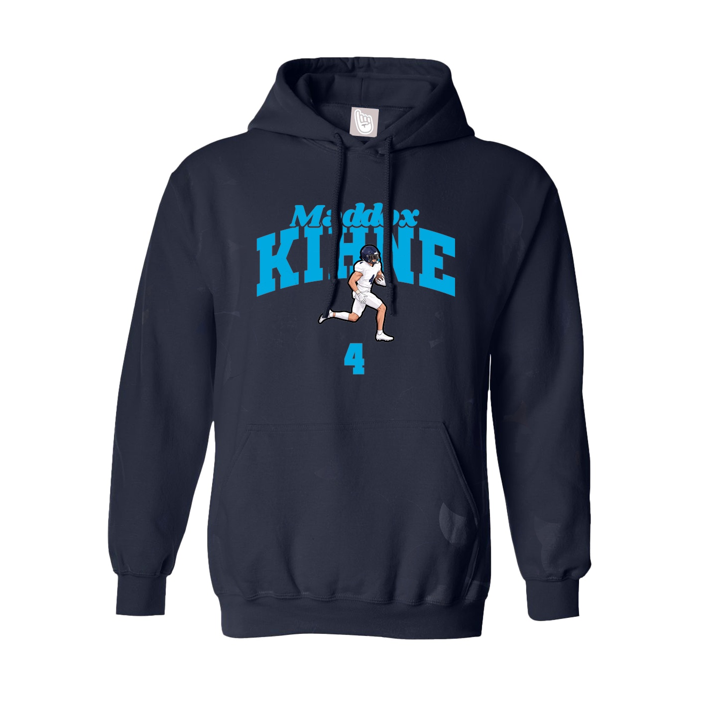 Youth Hoodie — Signature Arch in Navy