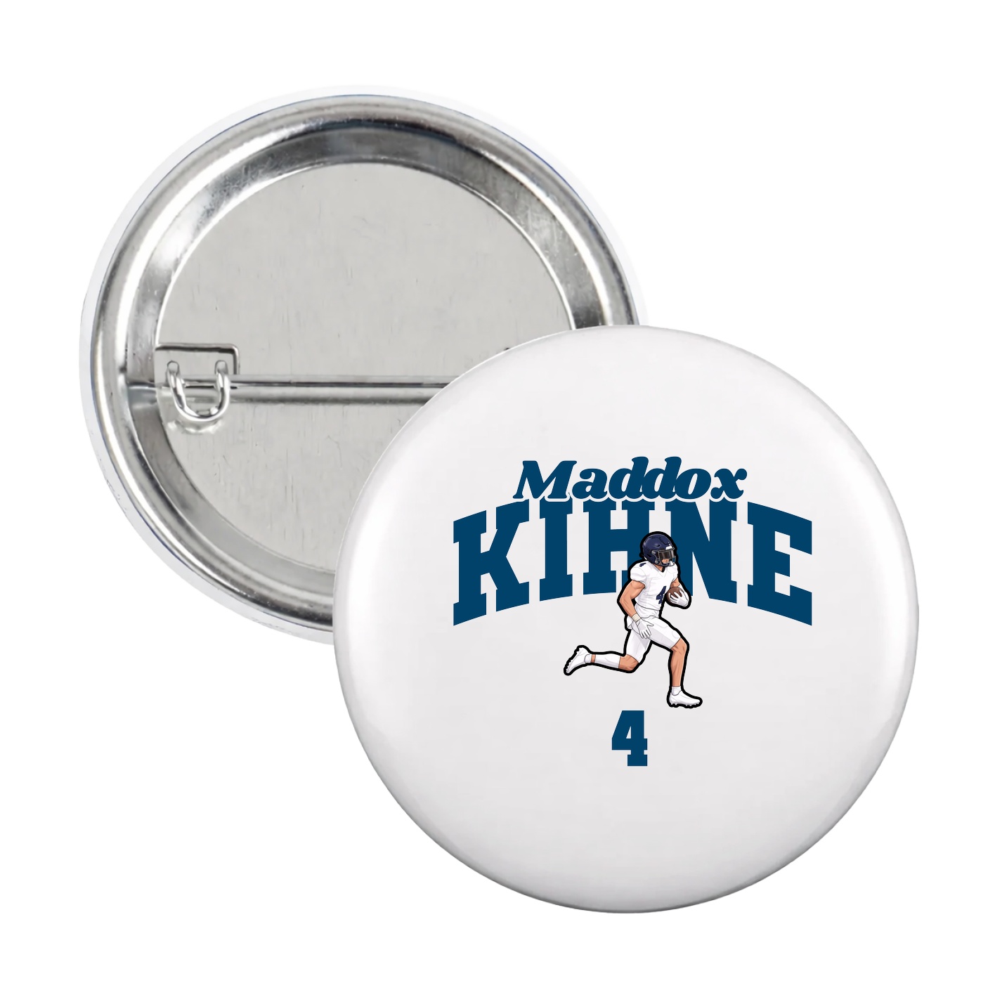 Game Day Button — Signature Arch in White