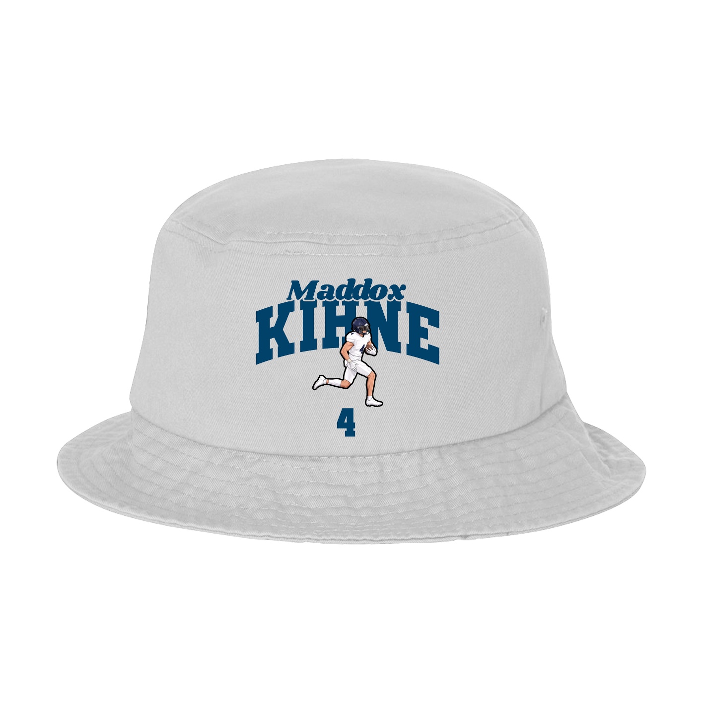 Bucket Cap — Signature Arch in White