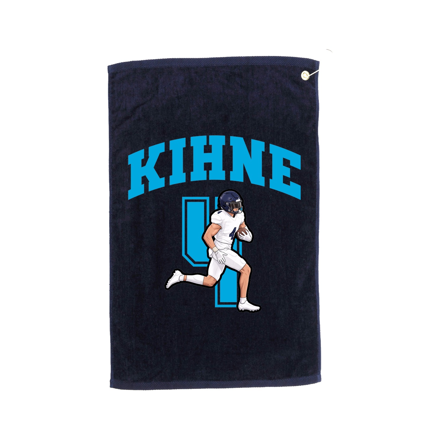 Golf Towel — Number in Navy