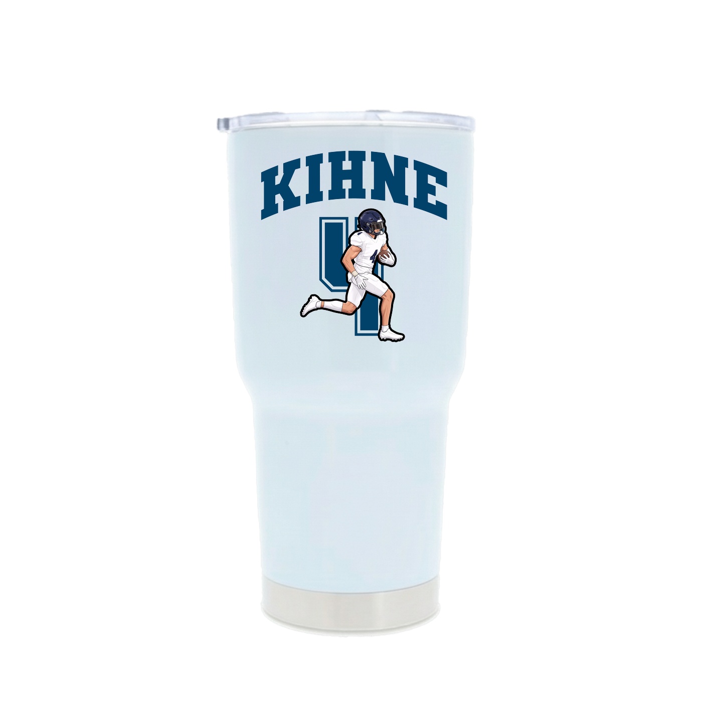 30oz Stainless Steel Tumbler — Number in White