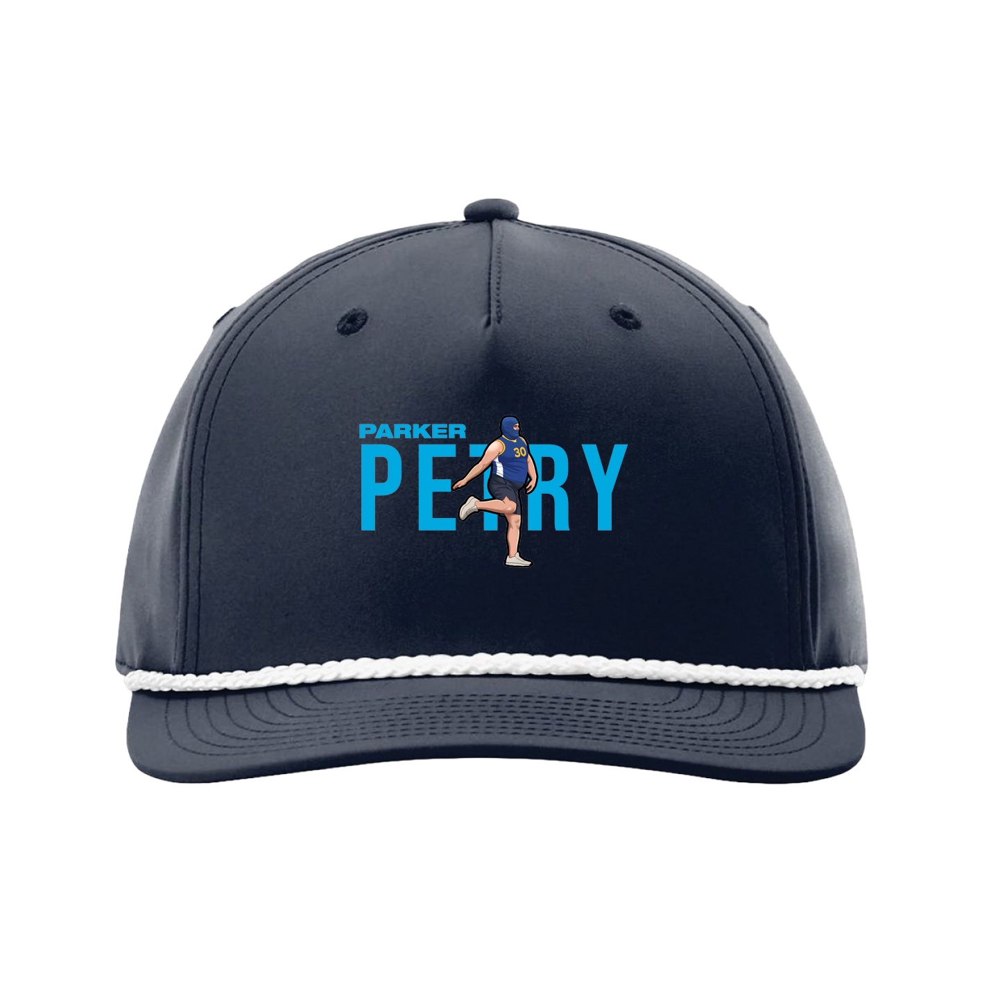 Five-Panel Classic Rope Cap — Player Name in Navy