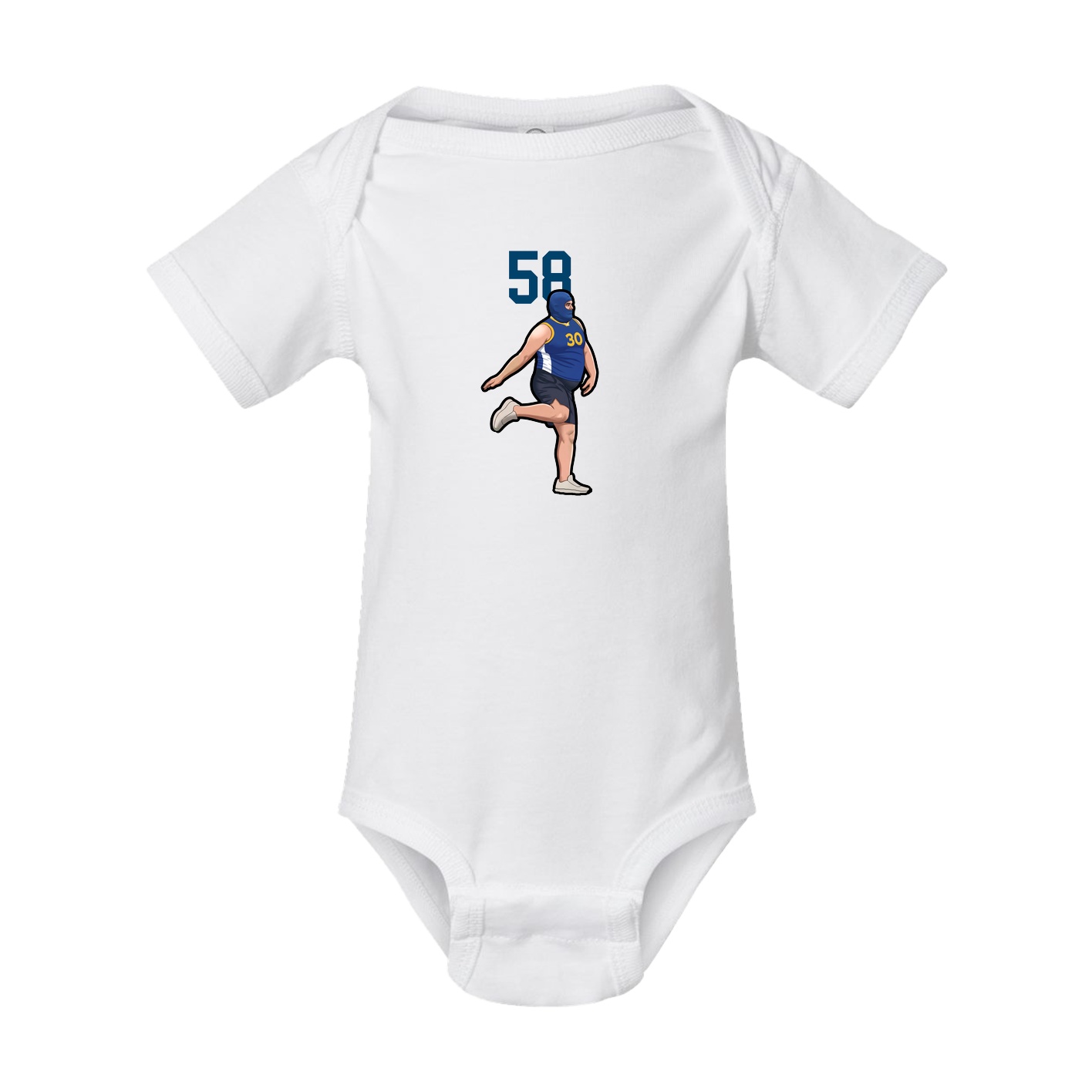 Baby Onesie — Number Top in White
