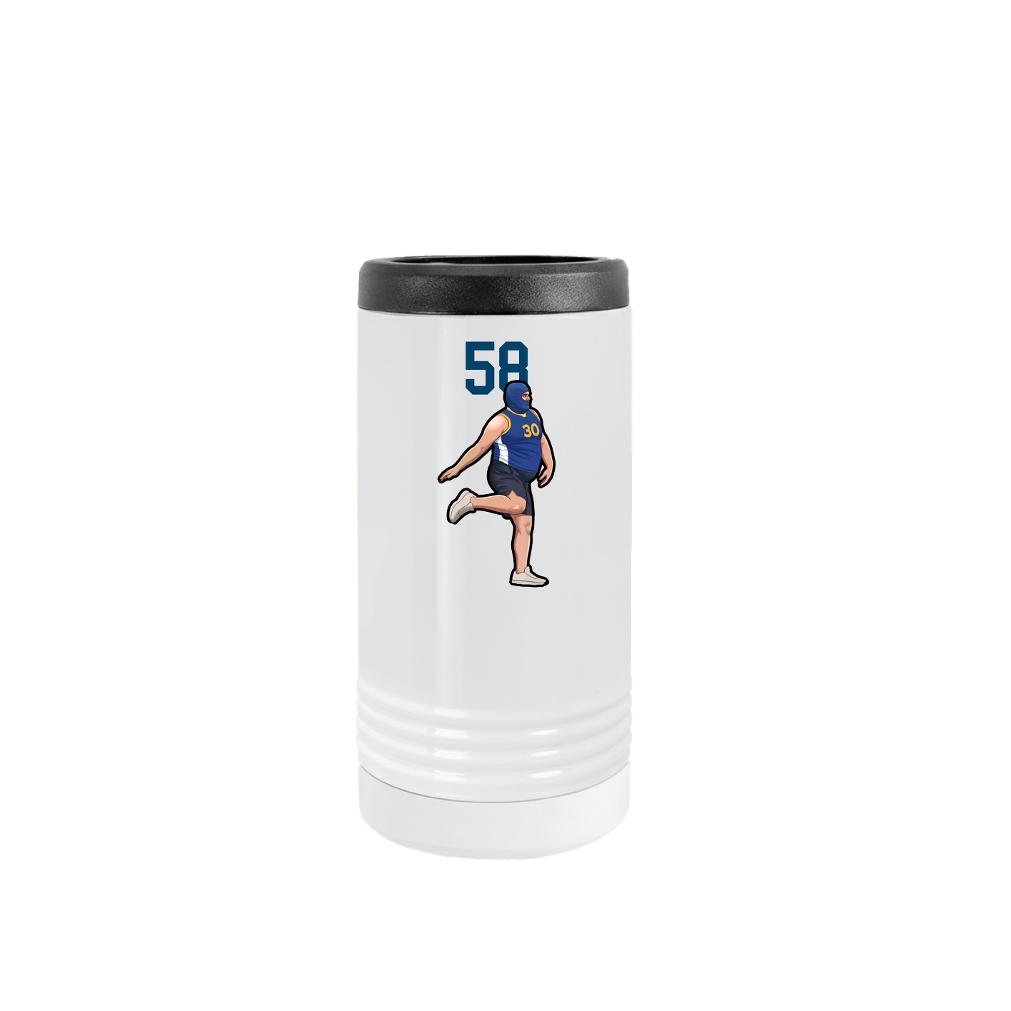 Slim Beverage Holder — Number Top in White
