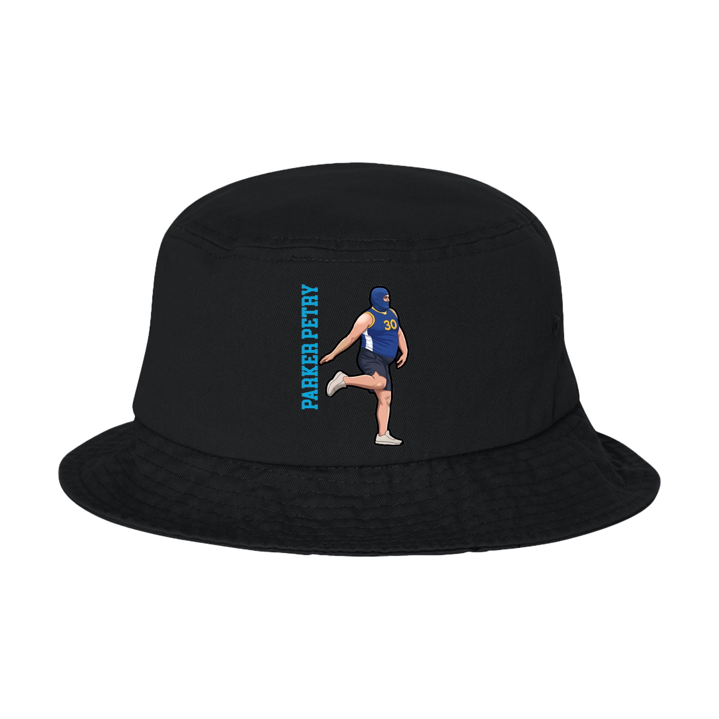 Bucket Cap — Name Vertical in Black