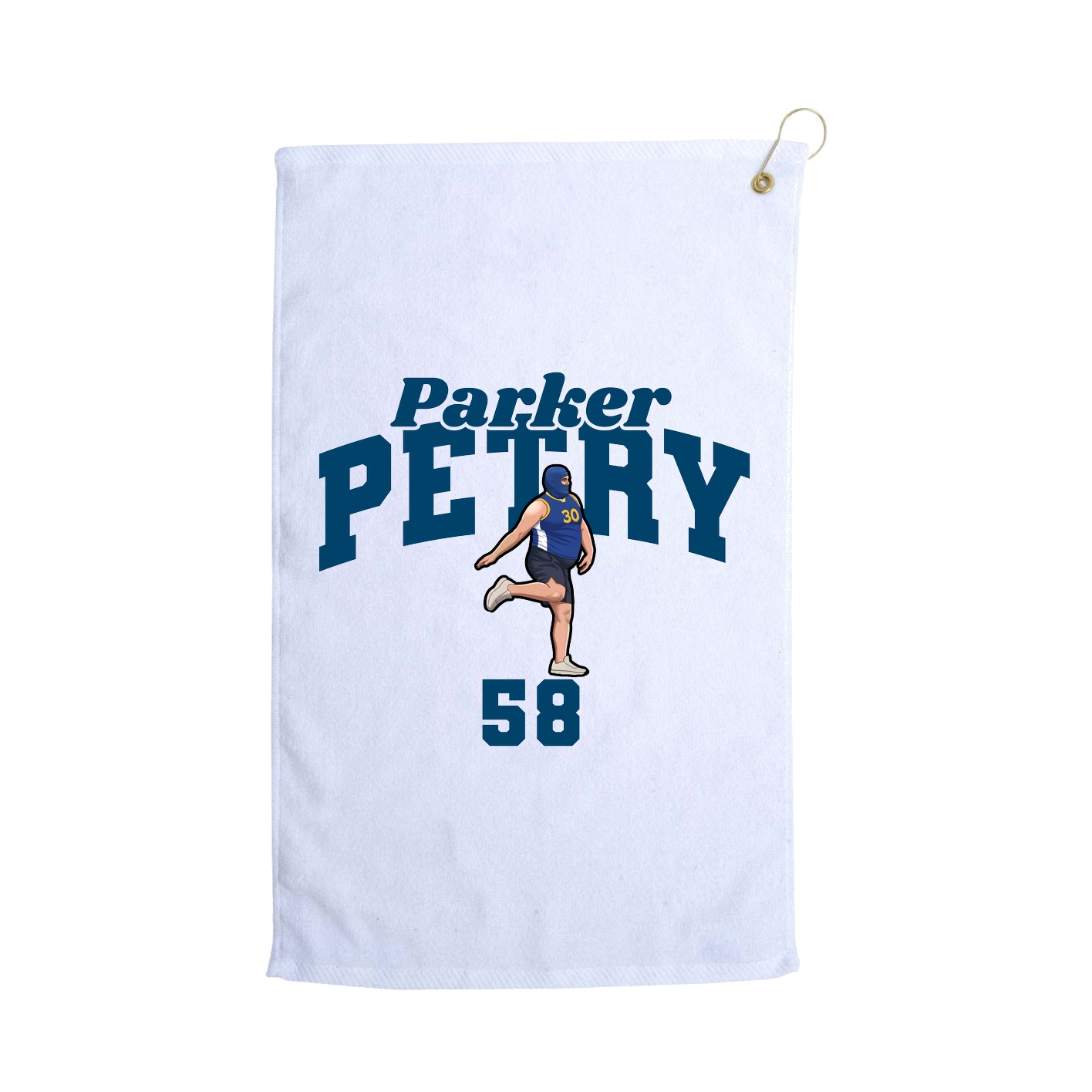 Golf Towel — Signature Arch in White