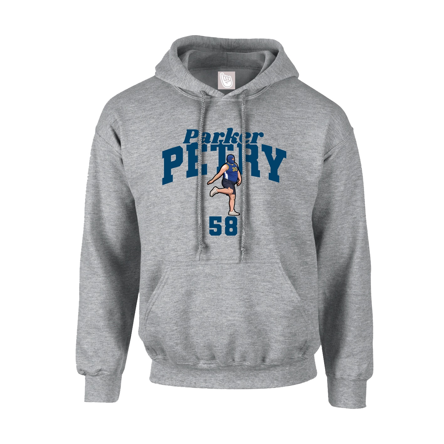 Youth Hoodie — Signature Arch in Grey