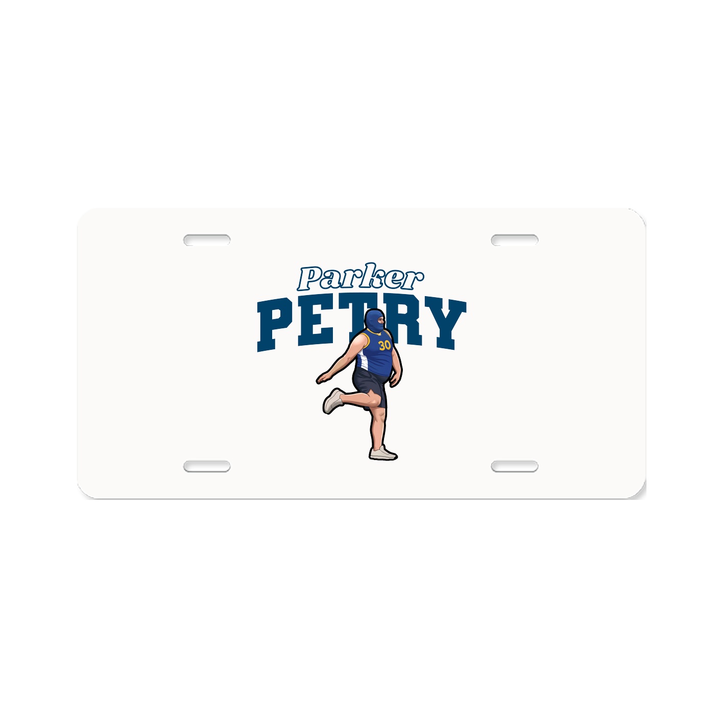 License Plate — Name Arch in Classic