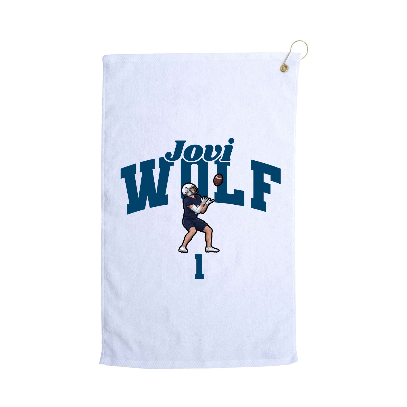 Golf Towel — Signature Arch in White