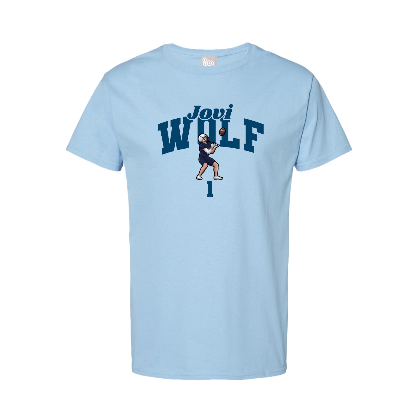 Youth Tee — Signature Arch in Light Blue