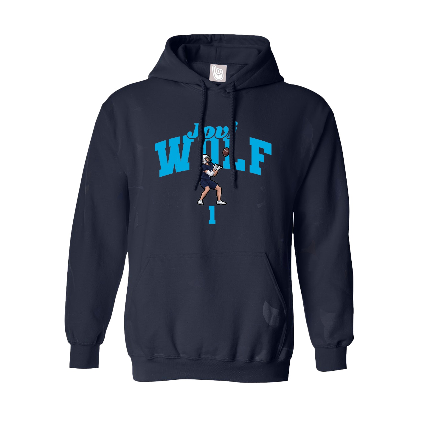 Youth Hoodie — Signature Arch in Navy