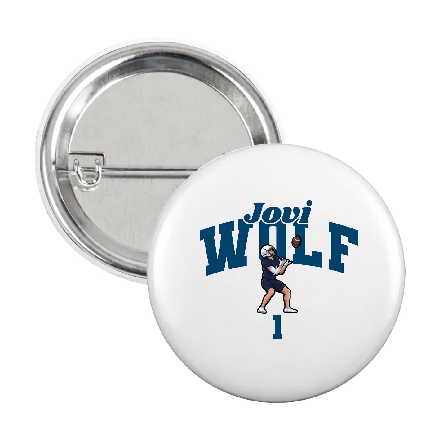 Game Day Button — Signature Arch in White